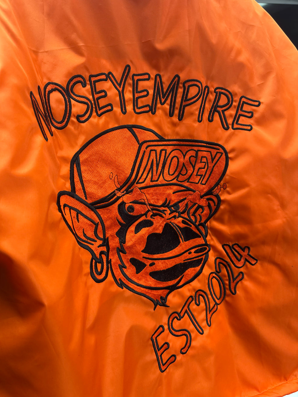 Orange Pullover Nosey Jacket