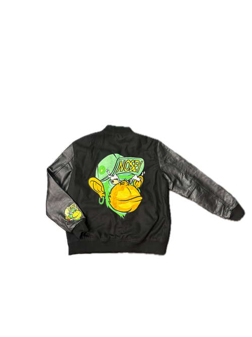 Black Nosey Varsity Jacket